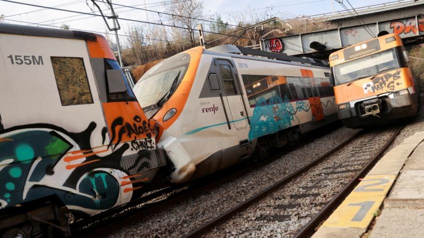 Más de 150 heridos deja el choque entre dos trenes cerca de Barcelona