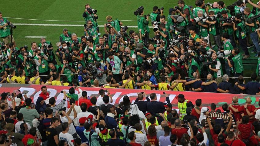 No importó que fuera suplente: impresionante imagen de Cristiano Ronaldo da la vuelta al mundo