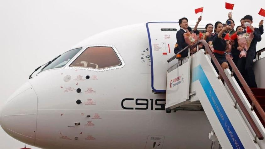 El avión de pasajeros C919 con el que China quiere competir con Boeing y Airbus
