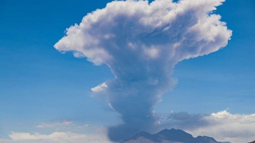 Volcán Láscar: la columna de humo de 6.000 metros que obligó a decretar alerta amarilla