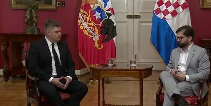 [VIDEO] Presidente de Croacia realiza visita oficial a Chile