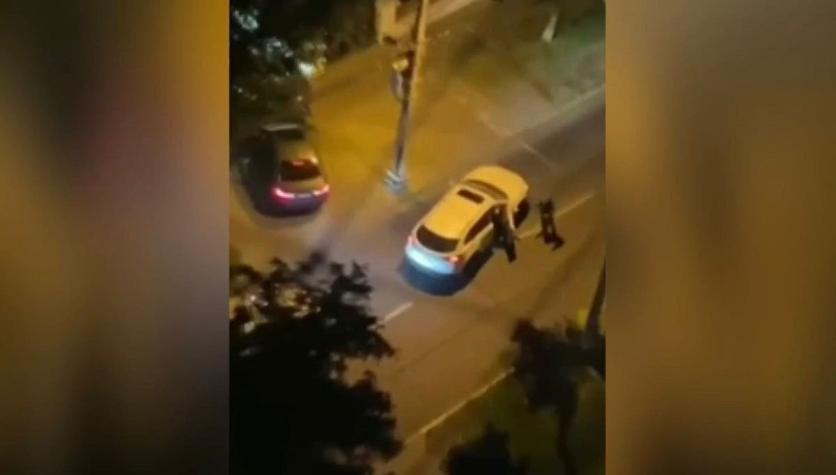 Sujetos realizaron dos violentas encerronas en menos de una cuadra de distancia en Ñuñoa