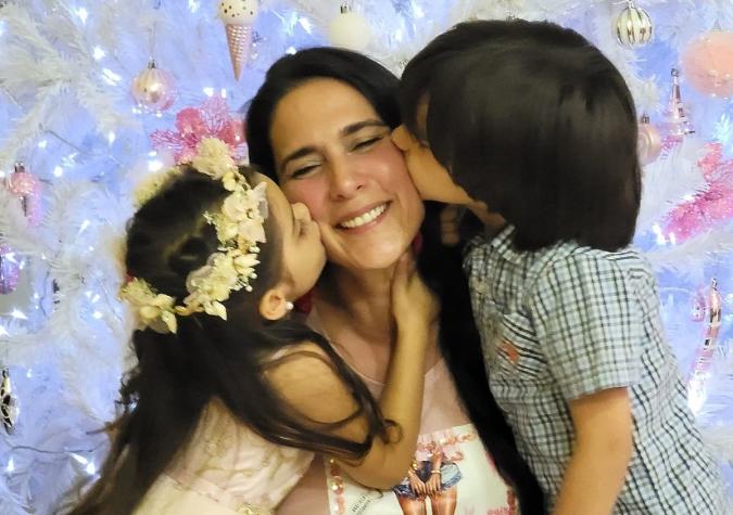 El tierno video que compartió Mey Santa María de sus hijos Nico y Mía: evidenció cuánto han crecido