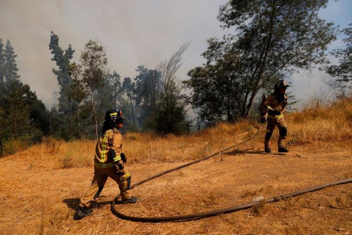 Onemi entrega balance actualizado de incendios forestales: 69 están activos y 15 en combate