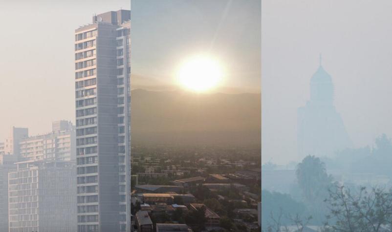 FOTOS: Santiago amanece bajo capa de humo por incendios forestales y calidad del aire es "regular"