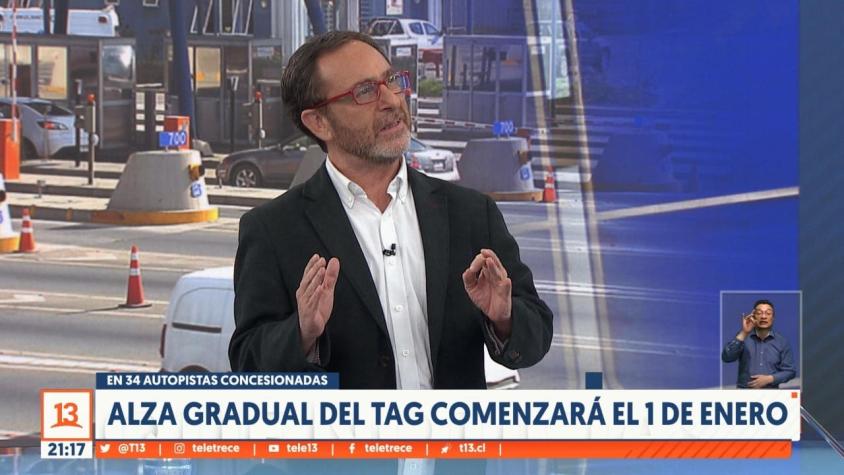 [VIDEO] Ministro de Obras Públicas, Juan Carlos García, explica alza gradual del alza del TAG