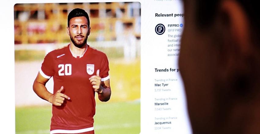Gobierno iraní niega que futbolista Amir Nas-Azadani haya sido condenado a muerte