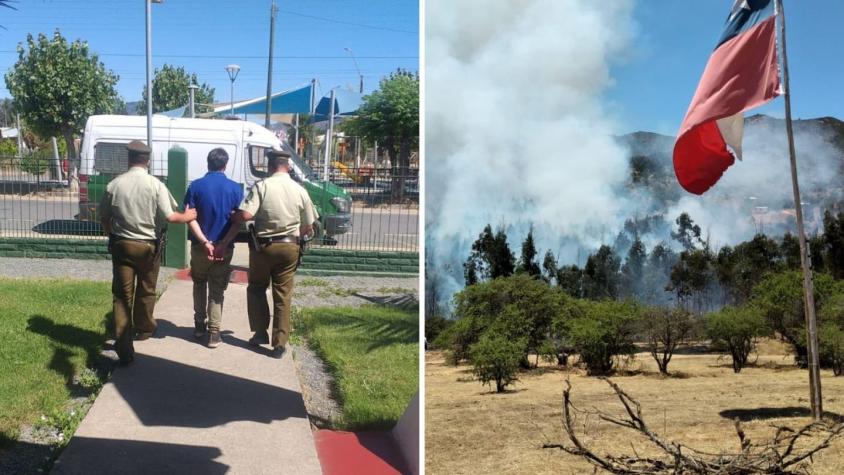 Hombre hizo asado y provocó incendio forestal con alerta roja en Pumanque: Fue detenido
