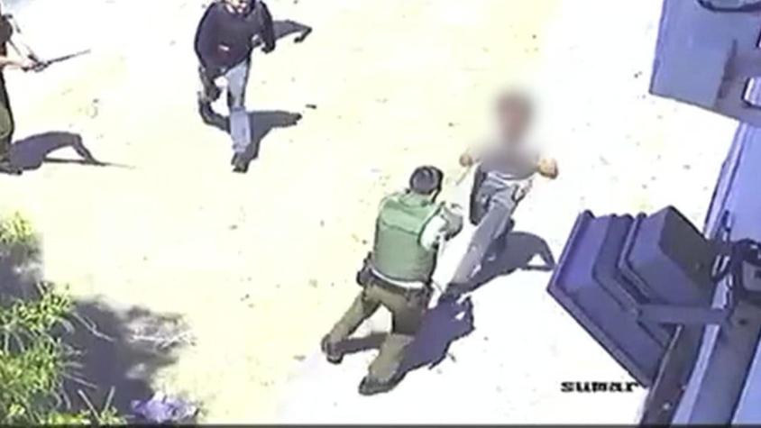 [VIDEO] San Joaquín: Carabinero mató a un sujeto que lo atacó con un cuchillo