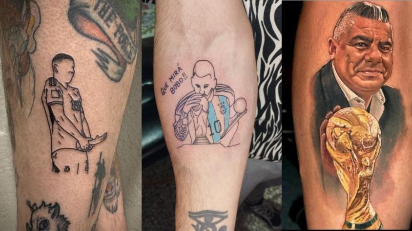 Dibu, Messi y ¿Chiqui Tapia? Los más increíbles tatuajes por el campeonato mundial de Argentina