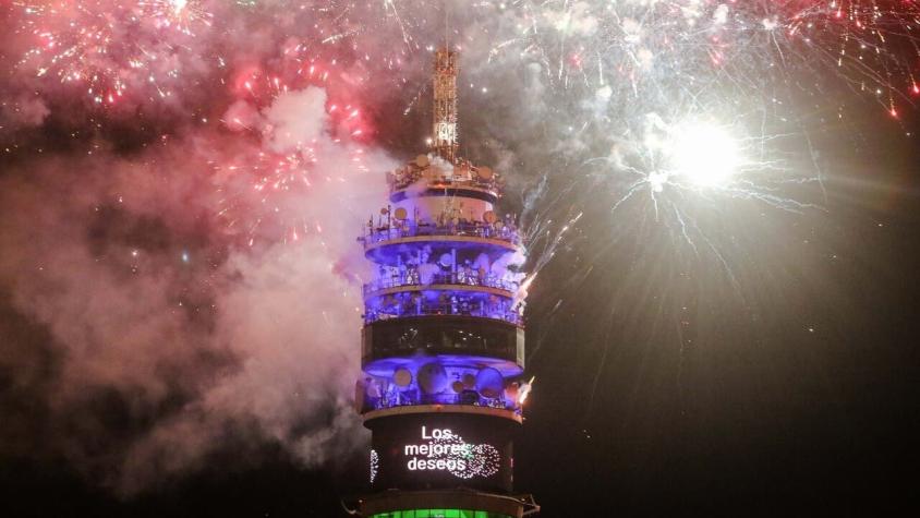 Cancelan show de fuegos artificiales de Año Nuevo en la Torre Entel