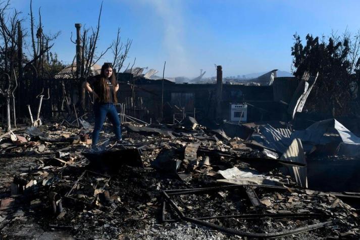 Onemi cifra en 270 las viviendas afectadas por el incendio en Viña del Mar