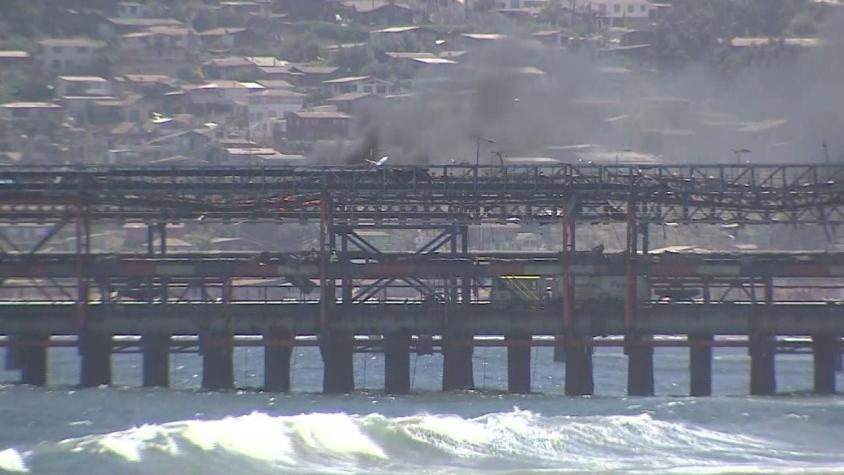 [VIDEO] Puchuncaví sufre con nube tóxica tras incendio en Puerto Ventanas