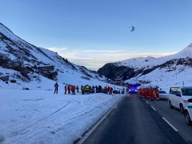 Avalancha de nieve sepulta a una decena de personas en Austria