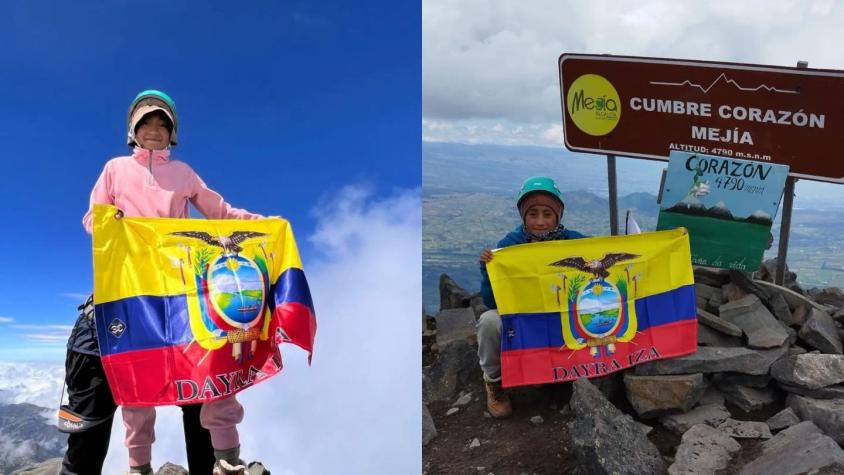 Muere Dayra Iza, la niña alpinista de 10 años que conquistó las cumbres de Ecuador
