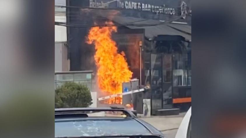 Un herido con quemaduras tras explosión en mall chino de Viña del Mar