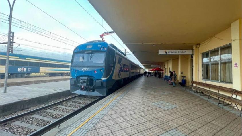 Presentan servicio piloto de tren Chillán-San Carlos: viajes serán de 20 minutos