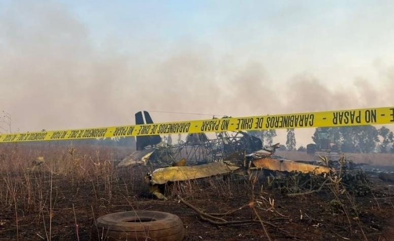 Avioneta que combatía incendio forestal se estrella en Galvarino: Hay un muerto