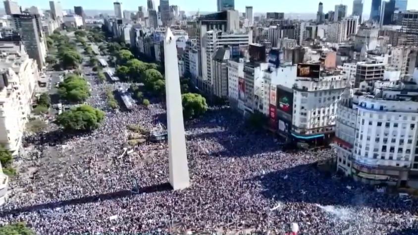Sigue acá la multitudinaria celebración argentina en el Obelisco tras ...