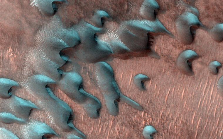 Así es el invierno en Marte, según imágenes de la NASA