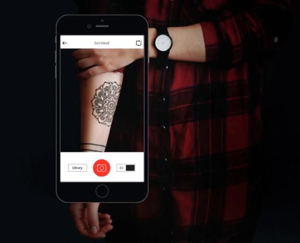 Con esta aplicación de realidad aumentada puedes probarte tatuajes antes de decidir hacértelos en la piel