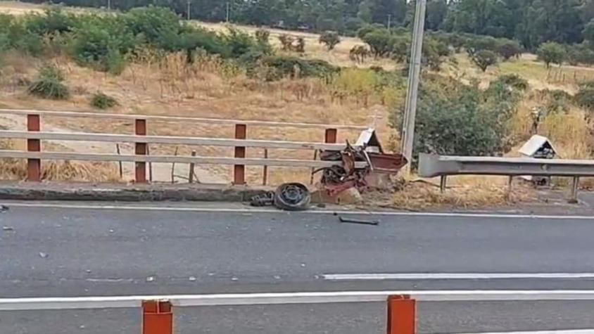 Accidente en Linares dejó a una mujer fallecida y a dos personas lesionadas