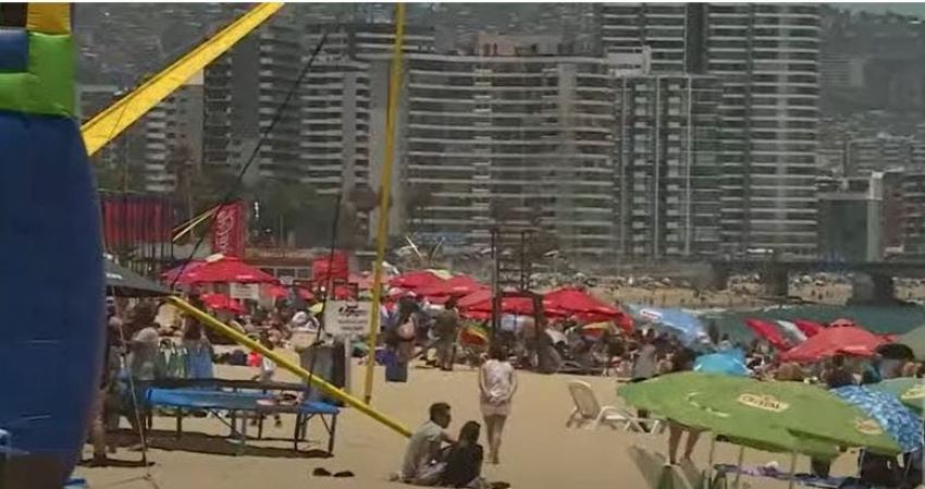 [VIDEO] Por fin vacaciones: Turistas llegaron a Viña del Mar durante este fin de semana