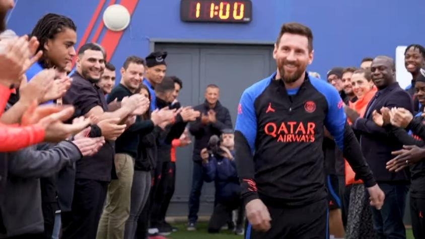 "La cara lo dice todo": La comentada reacción del hermano de Mbappé en homenaje del PSG a Messi