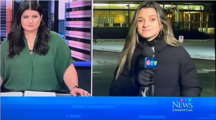 Periodista canadiense sufre complicación de salud en vivo: "No me siento muy bien"