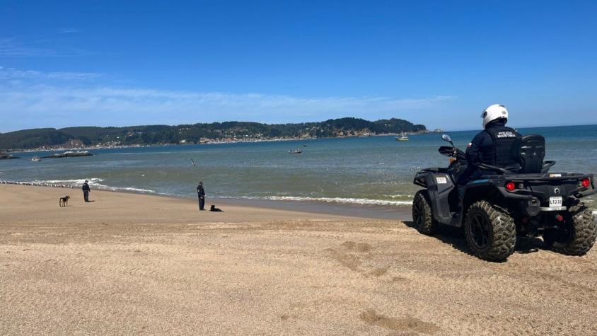Con helicópteros y drones Armada busca a familia desaparecida en playa de Pingueral