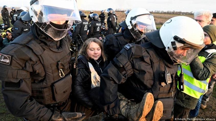 La policía alemana detiene a Greta Thunberg tras protesta cerca de Lützerath La policía alemana detiene a Greta Thunberg tras protesta cerca de Lützerath