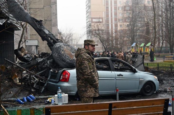 Muere ministro del Interior ucraniano tras caer helicóptero cerca de Kiev