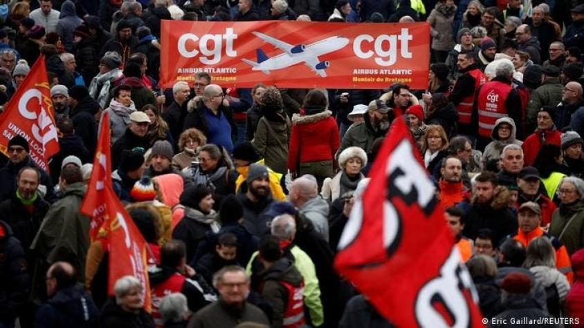 Masivas protestas contra reforma de pensiones en Francia