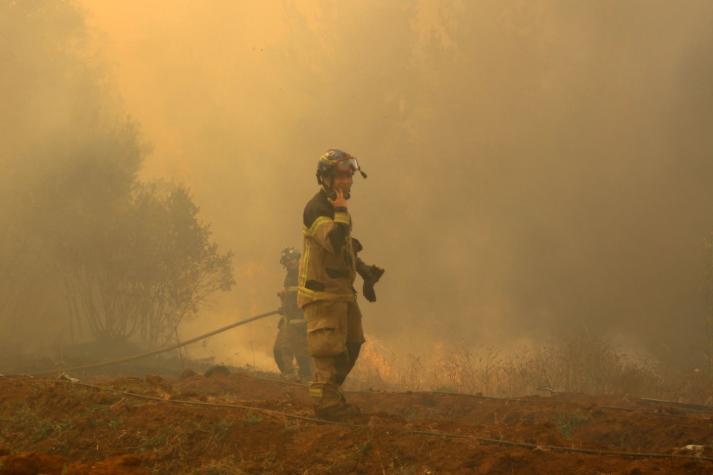 Decretan Alerta Roja para Quillón por incendio forestal