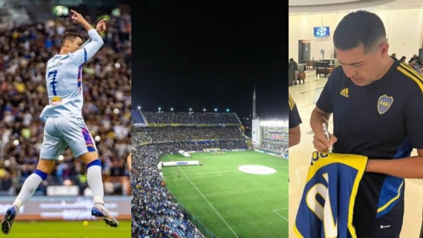 ¿De Arabia a la Bombonera? Riquelme quiere llevar a Cristiano Ronaldo a jugar con Boca Juniors