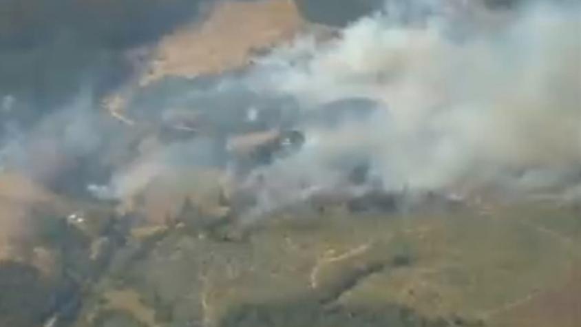Declaran Alerta Roja en Traiguén y Lumaco por incendio forestal con "comportamiento extremo"