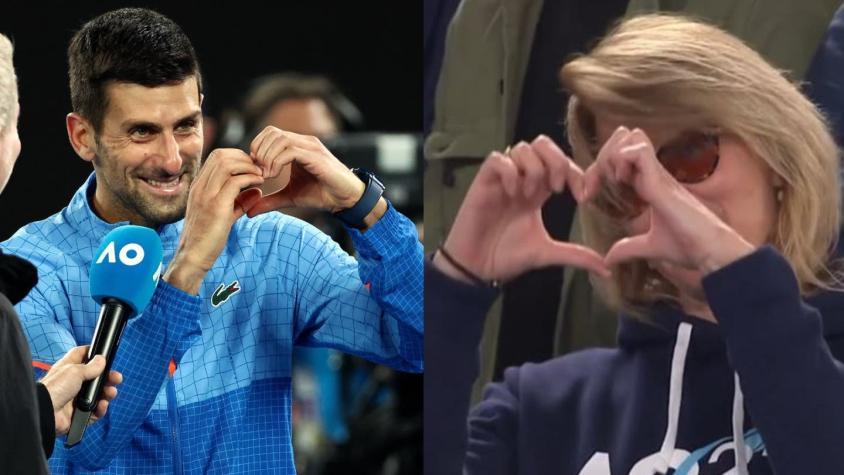 Mágico momento en AO: Djokovic le canta cumpleaños feliz a su mamá junto a todo el Rod Laver Arena