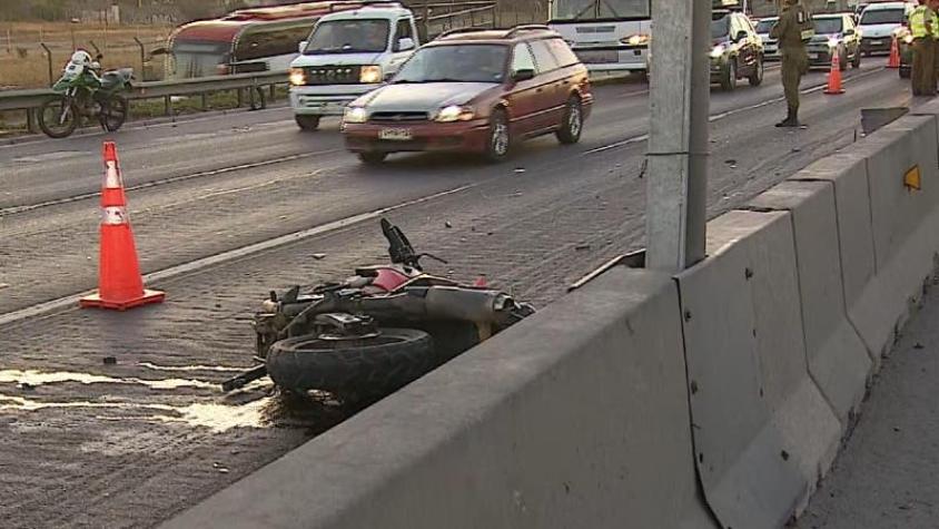 Motorista murió tras grave accidente en la comuna de Pudahuel: víctima era gendarme