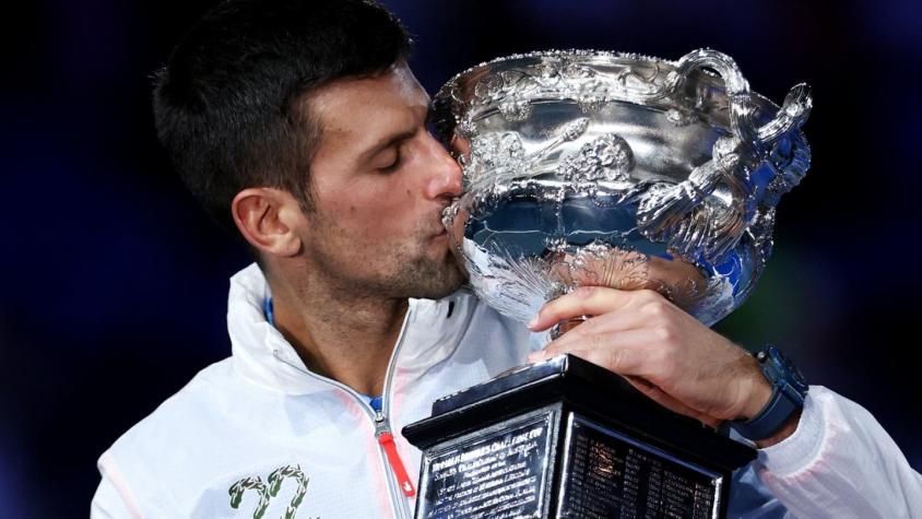 [VIDEO] Como Argentina en el Mundial: el festejo de Djokovic al ritmo de "Muchachos"