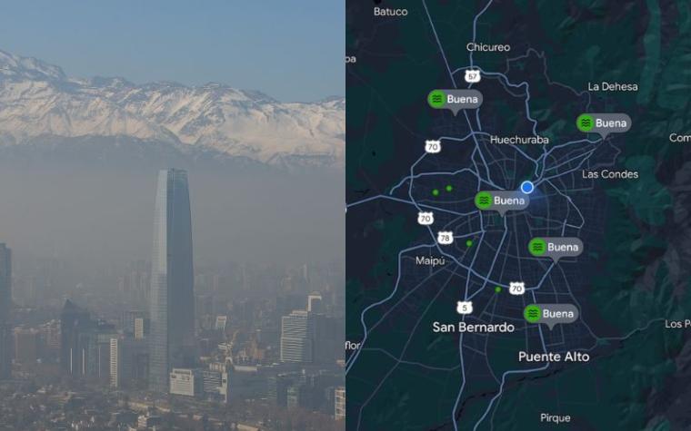 Ahora puedes revisar la calidad del aire en Chile con Google Maps