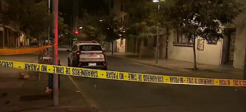 Balacera en Santiago Centro deja un muerto y tres heridos