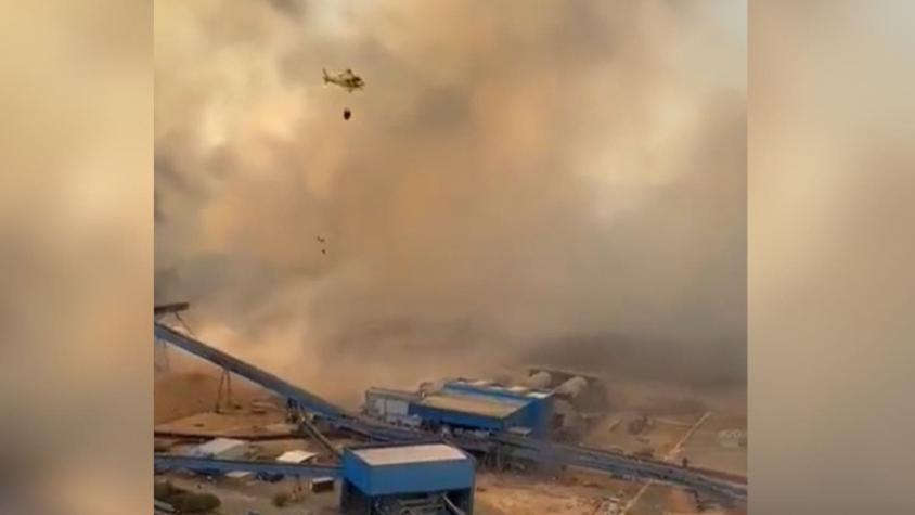 Poblado de Nueva Aldea fue evacuado en su totalidad por incendio forestal