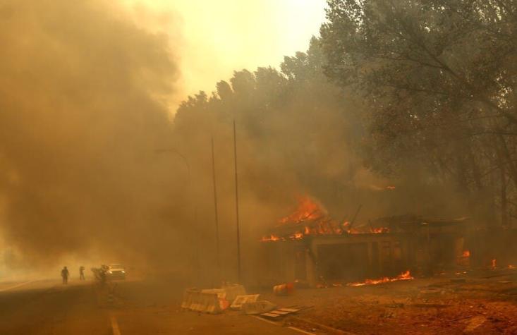 Declaran Alerta Roja para la región de La Araucanía por incendios forestales