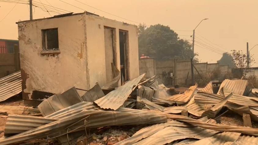 [VIDEO] Vecinos de Tomé vivieron una pesadilla: Comuna estaba rodeada por el fuego