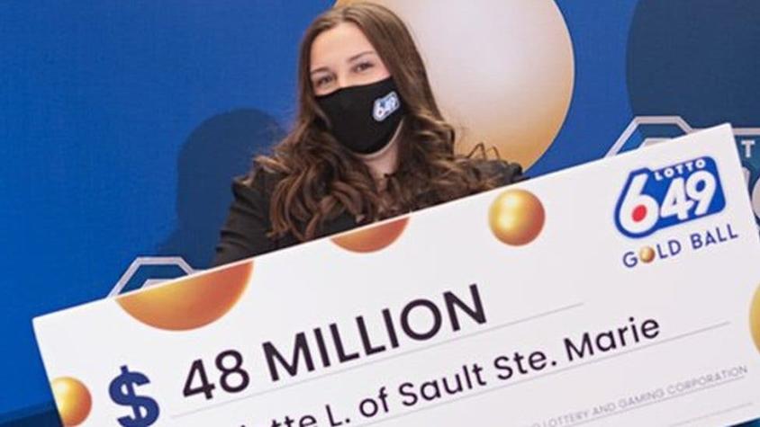 La adolescente que ganó US$35 millones en la lotería en su primer intento
