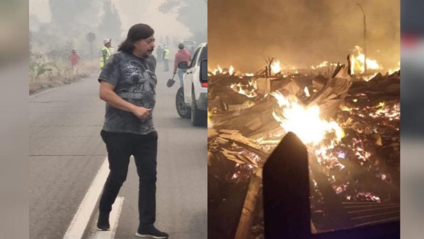 Bombo Fica desconsolado por los incendios forestales en Purén: “El fuego se lleva tantos recuerdos”