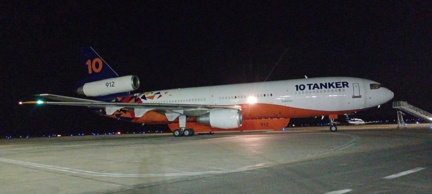 Ten Tanker ya está en Chile: Aterrizó en Antofagasta e irá a Concepción para combatir los incendios