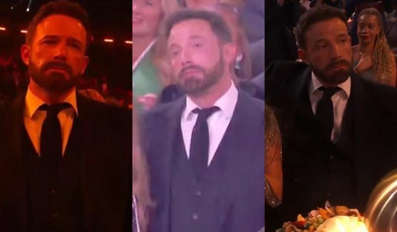 ¿Qué le pasó a Ben Affleck? Actor se convirtió en meme por su cara de sufrimiento en los Grammy