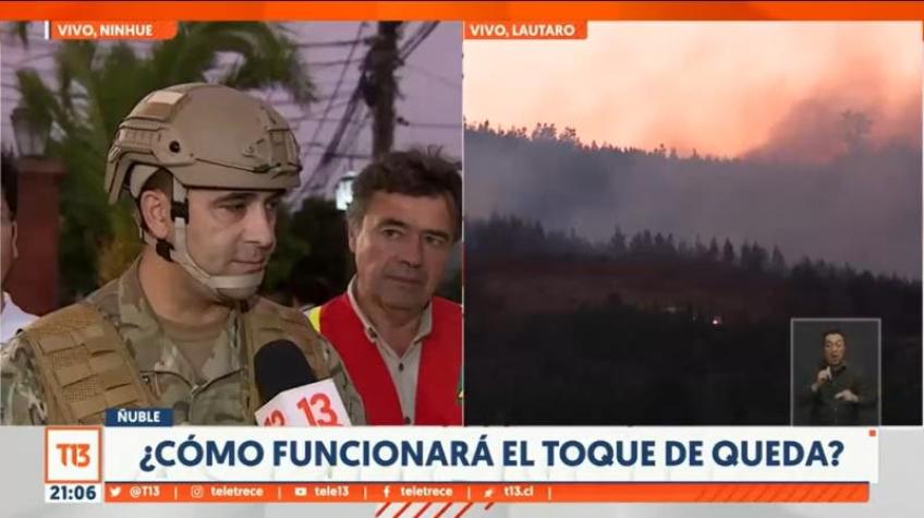 [VIDEO] Incendios en Ñuble: FF.AA. decretarían toque de queda en toda la Provincia de Itata