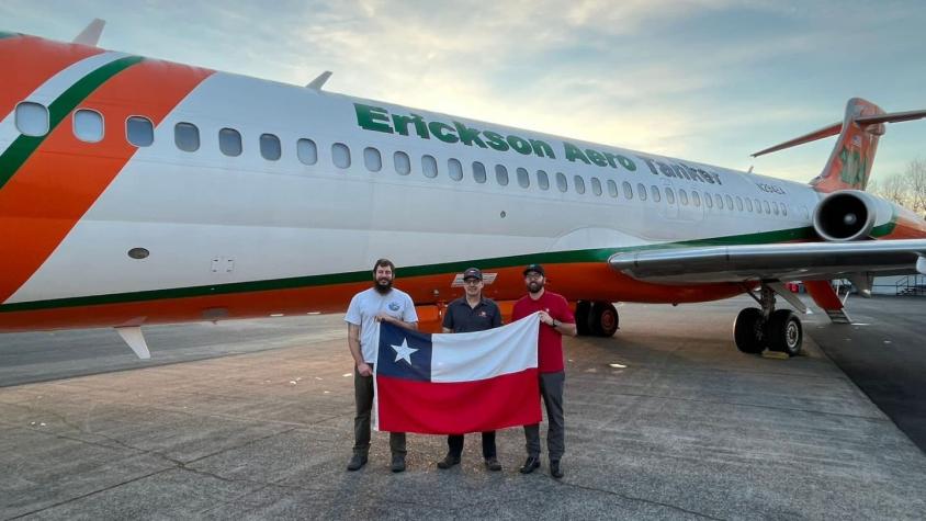 Aero Tanker inicia viaje a Chile para ayudar en el combate contra los incendios forestales